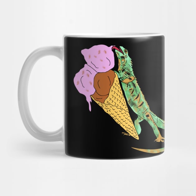 iguana eating ice cream doodle by FandomizedRose